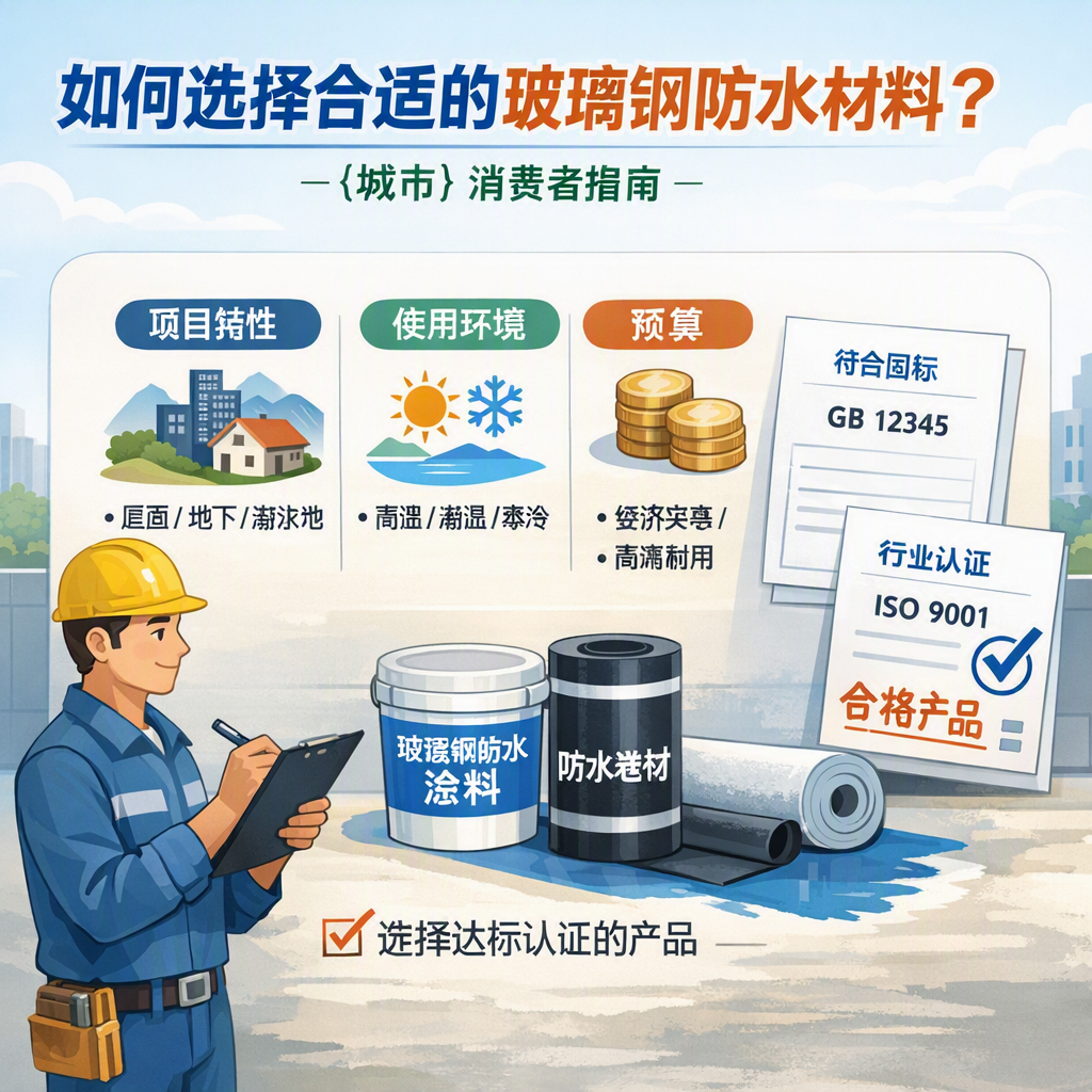 如何判定玻璃钢防水材料的合格标准？ 柳州 消费者指南