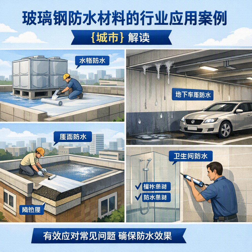 玻璃钢防水材料的行业应用案例，柳州解读